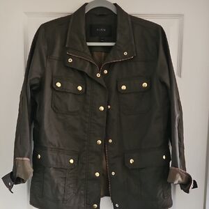 J.Crew Brown Jacket with Gold Accents